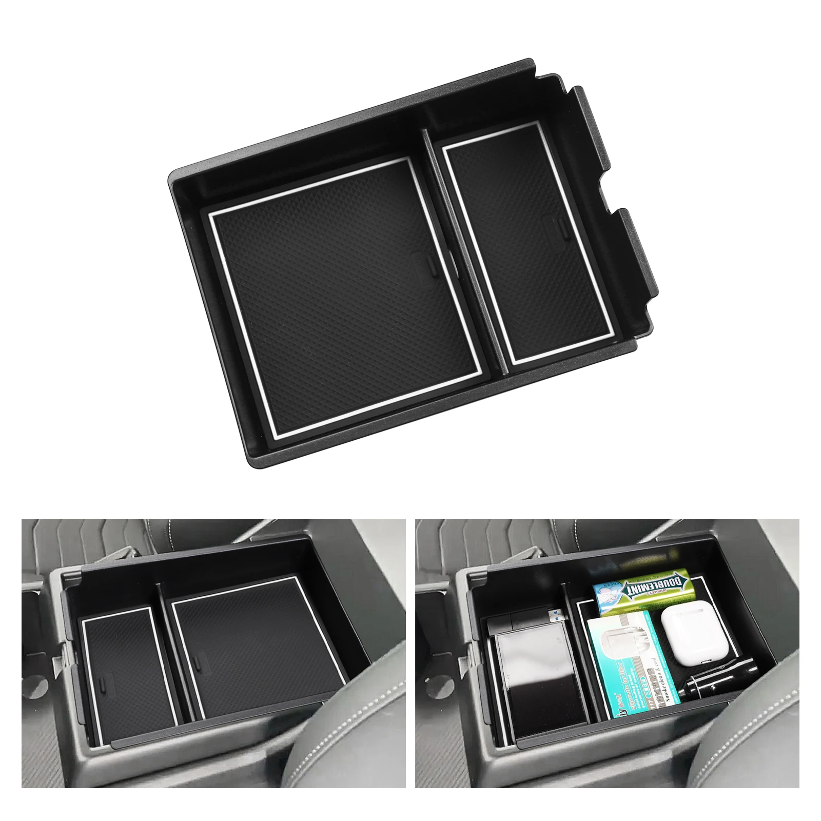 Car Center Console Armrest Storage Box for Kia Sportage NQ5 2022 + Central Tray Organizer Accessories Tidying