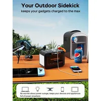 111Wh Solar Generator, Portable Power Station with Solar Panels, 120W 30W Set with Foldable Solar Panels 2
