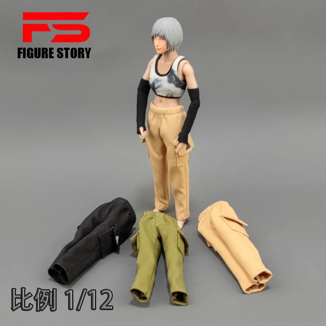 1/12 Scale Female 15cm Dolls Clothes Fashiom Pants Sport Vest Fit 6'' Action  Figure Body Nmodel - Action Figures - AliExpress