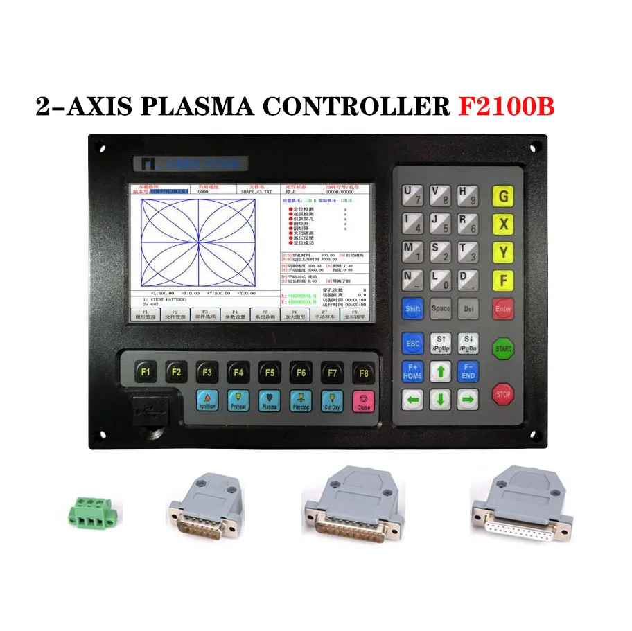 

2-Axis CNC Plasma Cutting Controller F2100B FL Offline Flame Cutting Control System Metal Digital Cutting Controller