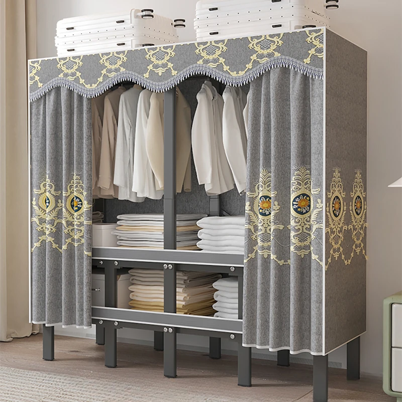 

Modular Standing Wardrobes Garment Cabinets Closets Bedroom Wardrobes Mobile Hangers Guarda Roupa Portatil Minimalism Furniture