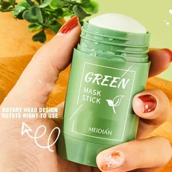Green Tea Deep Cleansing & Moisturizing Face Mask Stick - Pore Minimizer & Blackhead Remover (40g) (1pcs)