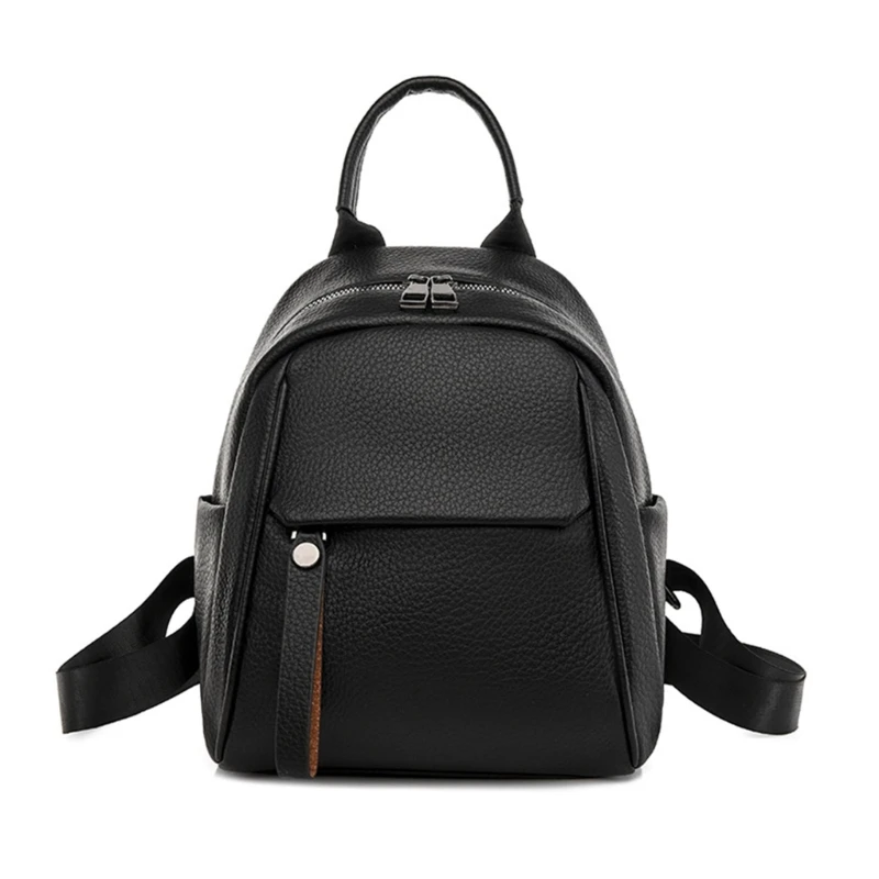 Fashion Pu Leather School Backpack College School Bag Backpacks for Student Teenagers Boys Girls Travel Casual Bookbag