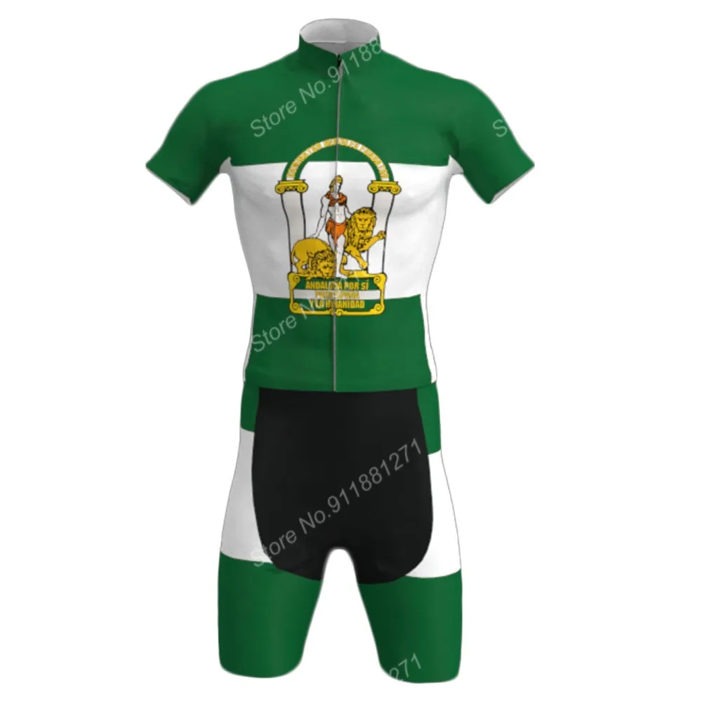 Maillot Andalucía Cycling Jersey Set Summer Andalusia Cycling Clothing