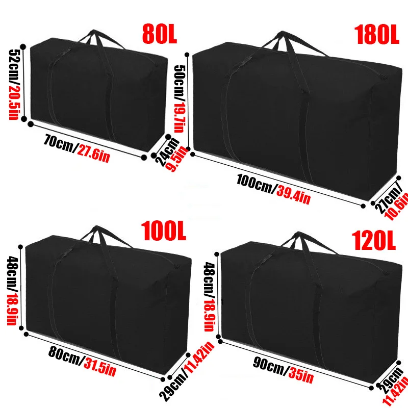 Description Picture 3 of itemExtra Large Waterproof Moving Luggage Bags Laundry Shopping Bag Foldable Luggage Travel Bag Large Capacity Quilt Organizer