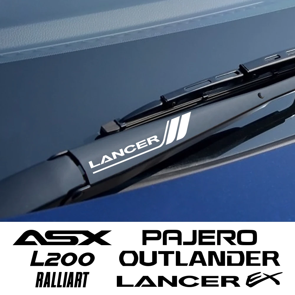 Наклейки на лобовое стекло автомобиля для Mitsubishi LANCER OUTLANDER DELICA LANCER EX PAJERO L200 RALLIART ASX Triton COLT EVOLUTION X