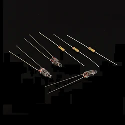 10Pcs Neon Light Bulbs 5x13mm Main Power Indicator Red Standard Mini Neon Light Miniature Bulb With Resistance 220V