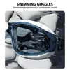 Adjustable Swimming Goggles Adults Big Frame With Earplugs Swim Glasses Men Women Professional HD Anti-fog Silicone Goggles 4