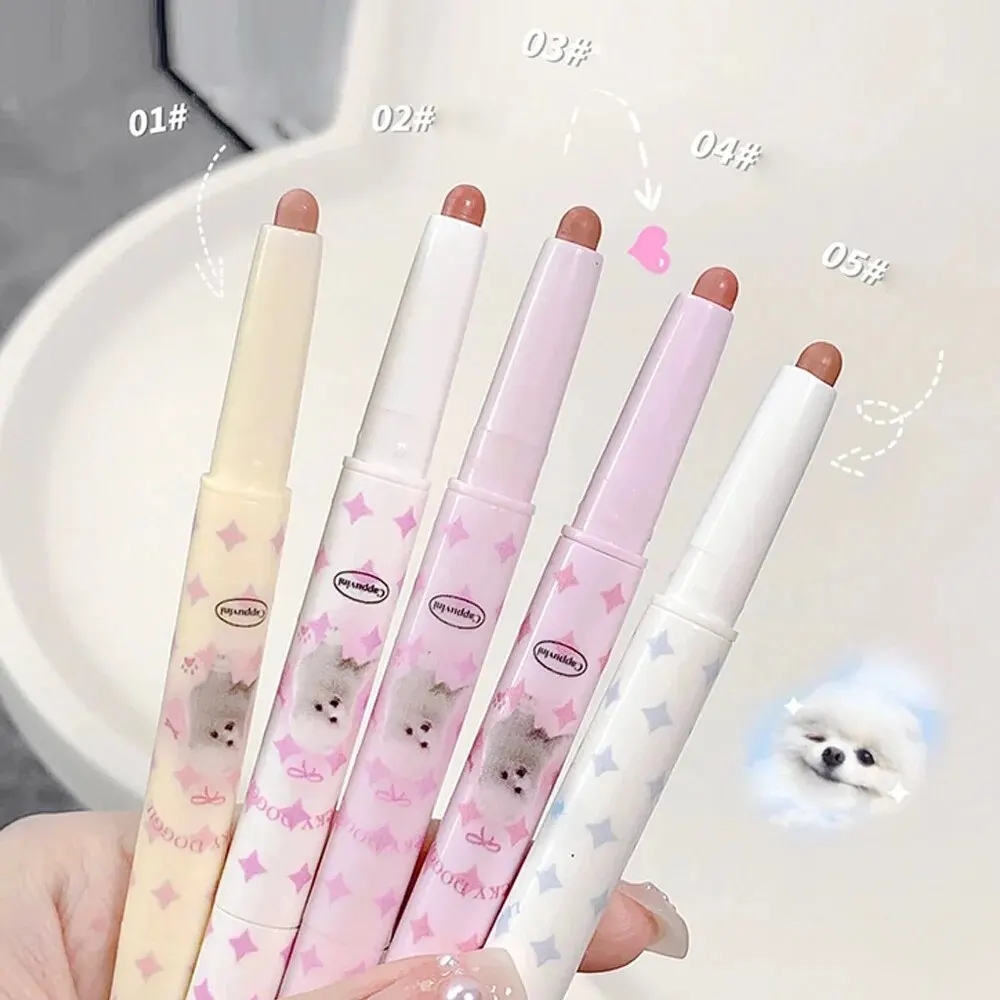 Lip liner Lovely Sweet Doggie Double-ended Lip Liner Velvet Matte Pearlescent Lipstick For Outline Full Lips Cappuvini Nude Lip Pencil