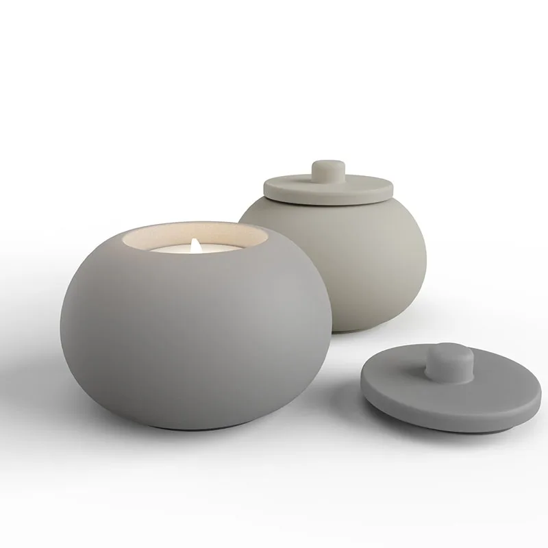 ConcreteCastingMoldsforTealightHolderCandleBowlSiliconeMolds