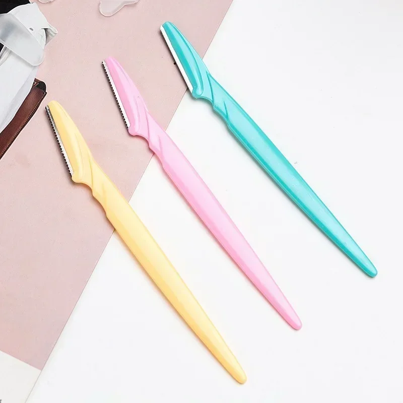1Pcs Eyebrow Trimmer Makeup Tools Safe Eye Brow Razor Face Body Hair Removal Shaver Blades Woman Eyebrows Shaping Knife eyebrow trimmer set eyebrow trimmer eyebrow razor set eyebrow razor eyebrow trimmer blade