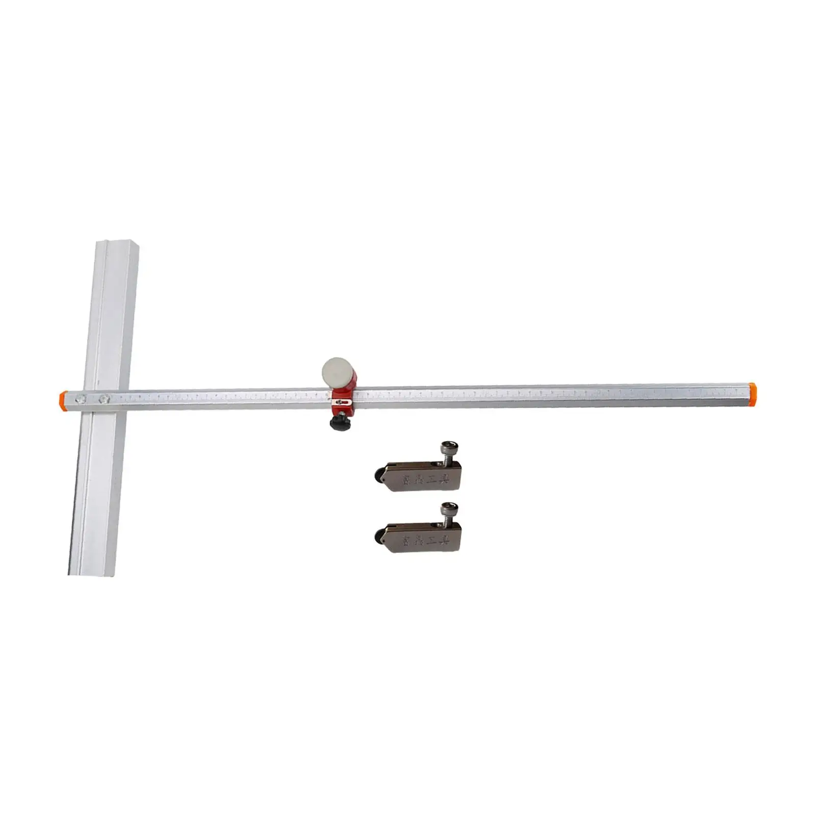 T Type Glass Push Roller Tool 63cm Length Aluminum Alloy with Blades Manual Tile Cutter for Floor Tiles