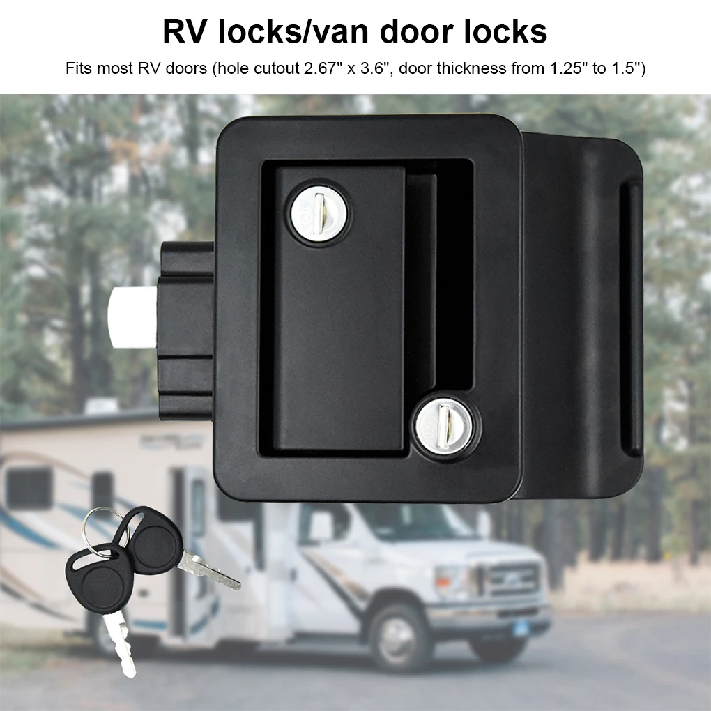 

RV Door Lock Latch Anti-theft Trailer Inside Outside Truck Locks Camper KAK RV Trailer Camper Entry Door Lock