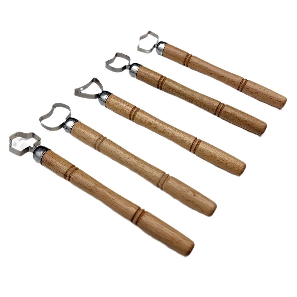 Pottery Ceramic Tool Trimming Knife Single Head Ring Scraper DIY Clay Sculpture Carving Texture Scraping Forming