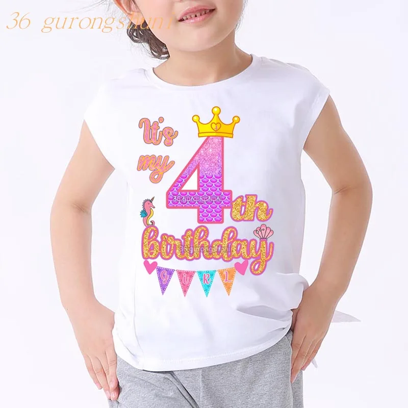 tank top girl cute	 It's My Shirt Children T Shirts Number 1 2 3 4 5 6  9 Happy Birthday Gift Kids Letters Cute Tshirts Print Clothes Boys and Girls t-shirt kid dress	