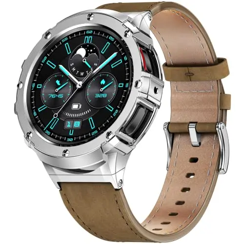 

Stainless Steel Case+Leather Strap for Samsung Galaxy Watch 5 pro 45mm Metal Protective Bumper Bracelet Samsung Watch 5 pro band