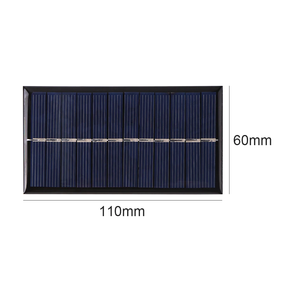 1W 6V Portable Solar Panel Replacement Mini DIY Solar System for Phone Power Bank Water Pump Fan Cell