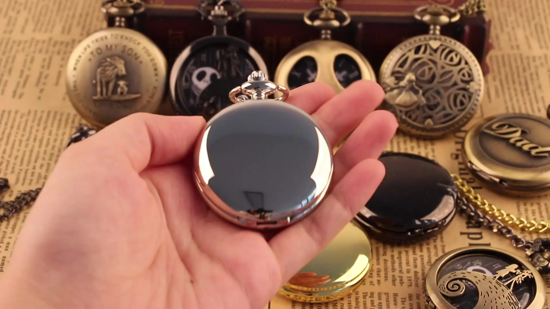 Accessorio Vintage Acciaio 2 Catene Per Orologio Da Taschino Vintage - Acciaio Inox, Moschettone, 37cm, Colori Oro E Platino Catena Acciaio Inossidabile Regalo - Foto 7