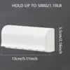 1PC - Wall mounted toothbrush holder storage rack, non perforated bathroom toothbrush storage rack 3