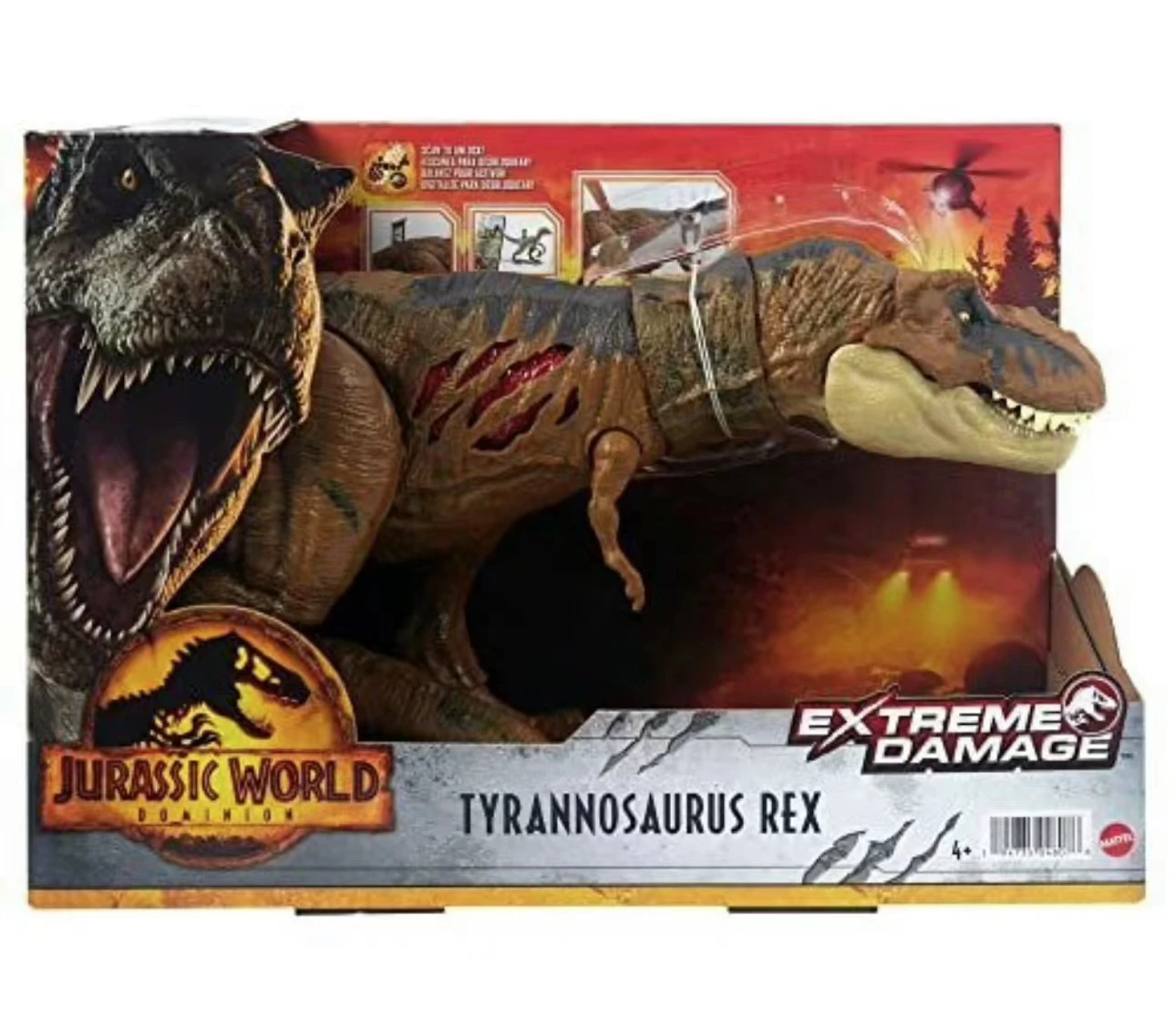 thumbnail image 1 of Juguete de dinosaurio original de Jurassic World Camp Cretaceous Dino Escape Roar Attack Sound Strike Control 'N Conquer, regalo de cumpleaños para niño, 1 of 5