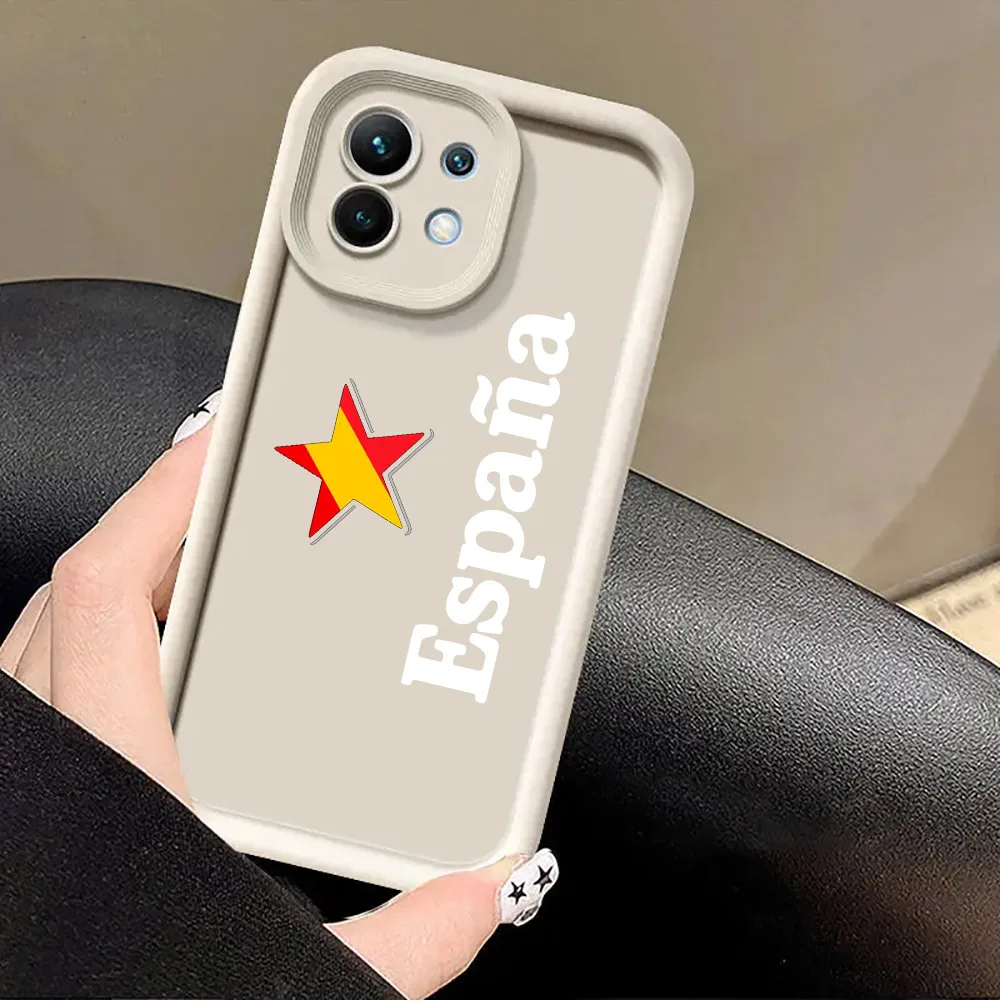 Spain Flag Red and Yellow Line Soft Phone Cover