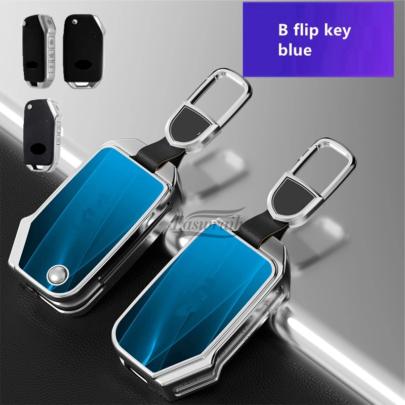 Car Glass Key Case Cover For KIA Seltos Sportage R Stinger Sorento