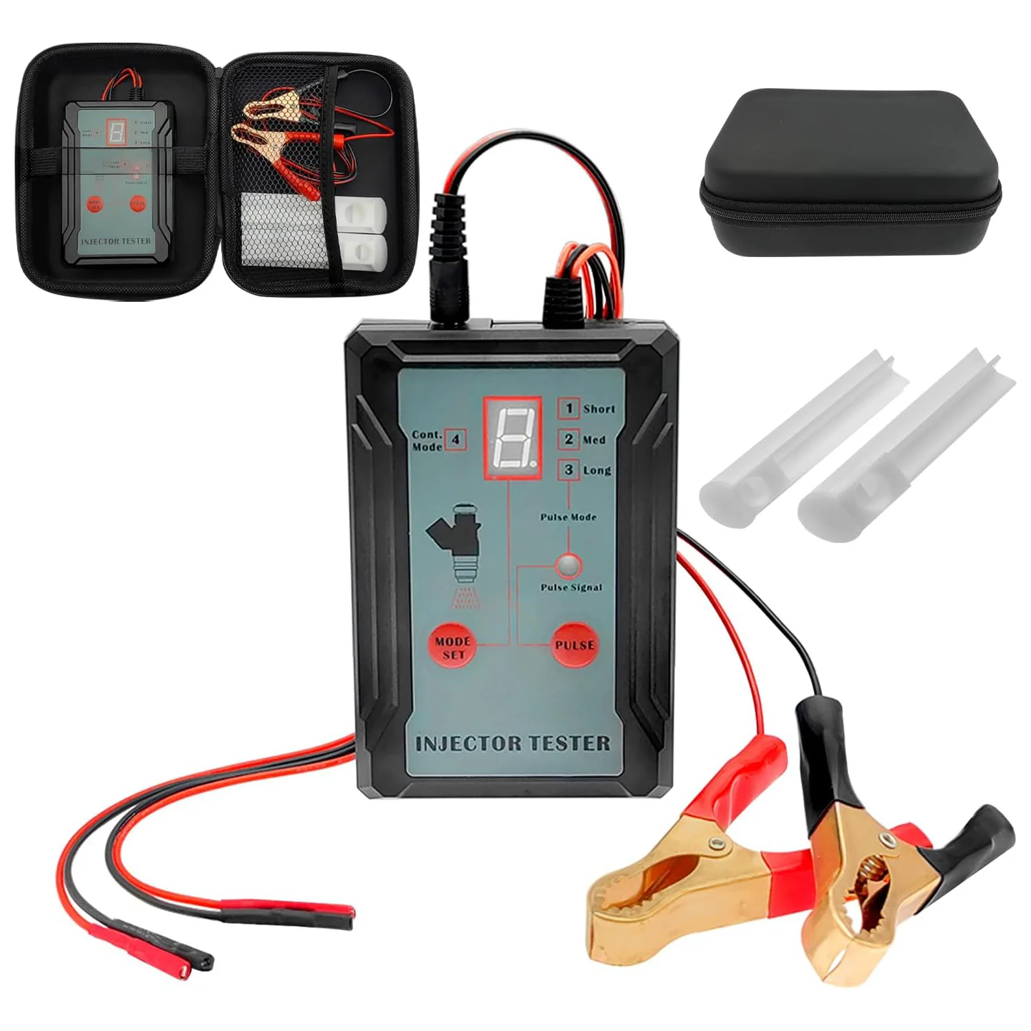 fuel injector cleaner fuel injector removal tool tester and adapter for diagnosis cleaning of injectors DIY cleaning tool kits switchable short circuit protection