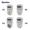 ManHua EU/US/UK/VN Plug Electronic Digital Timer Switch Outlet 230V 50HZ 24 Hour Cyclic Programmable Timer Socket 1