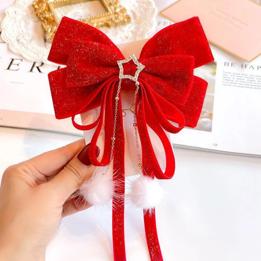 

Big Hair Bow Bowknot Hairpins Bow Hair Barrette Hair Bows Clip for Women Girls
