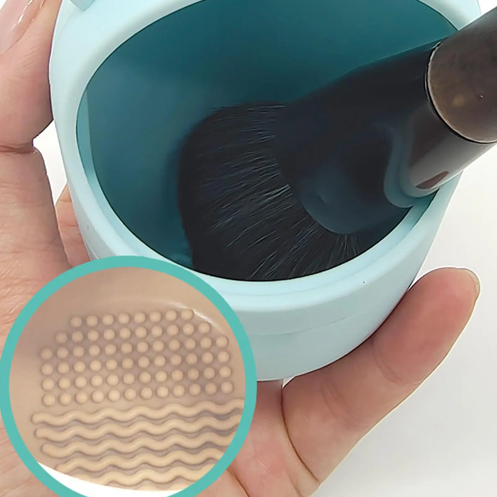 화장품 스펀지 홀더 휴대용 방진 실리콘 박스 (메이크업 에그 및 뷰티 액세서리용 통풍 기능 포함)