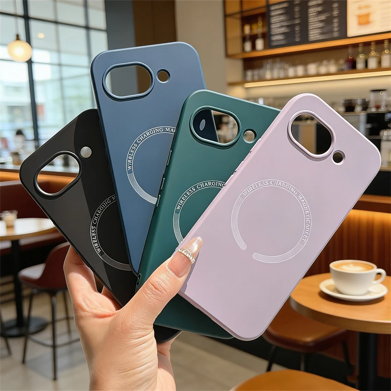 Magsafe-Compatible Magnetic Wireless Charging Liquid Silicone Matte Case