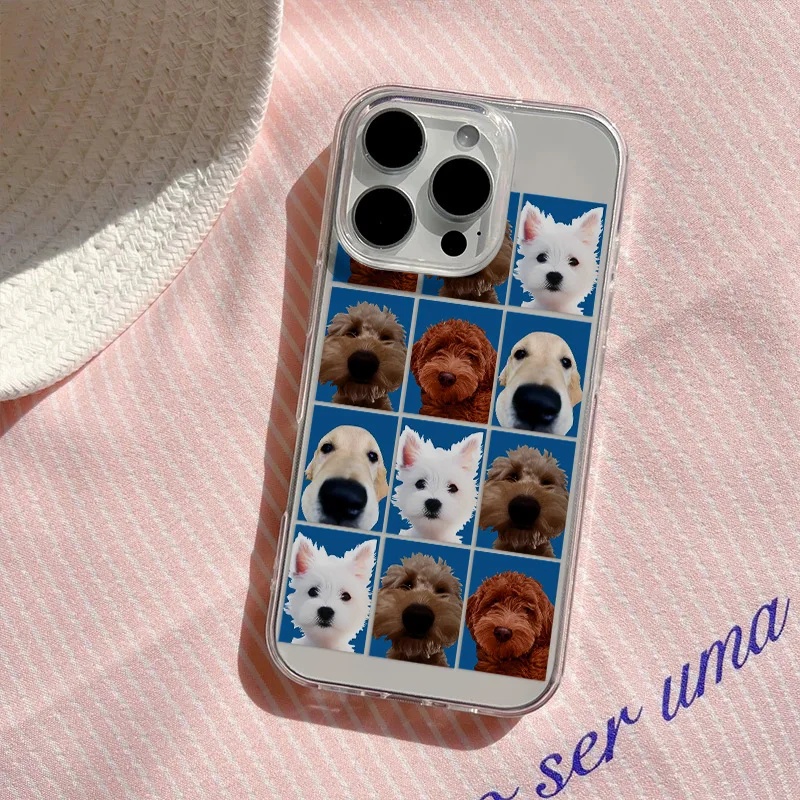 Korean Cute Cake Puppy Design Phone Case - Adorable INS Style Back Cover
