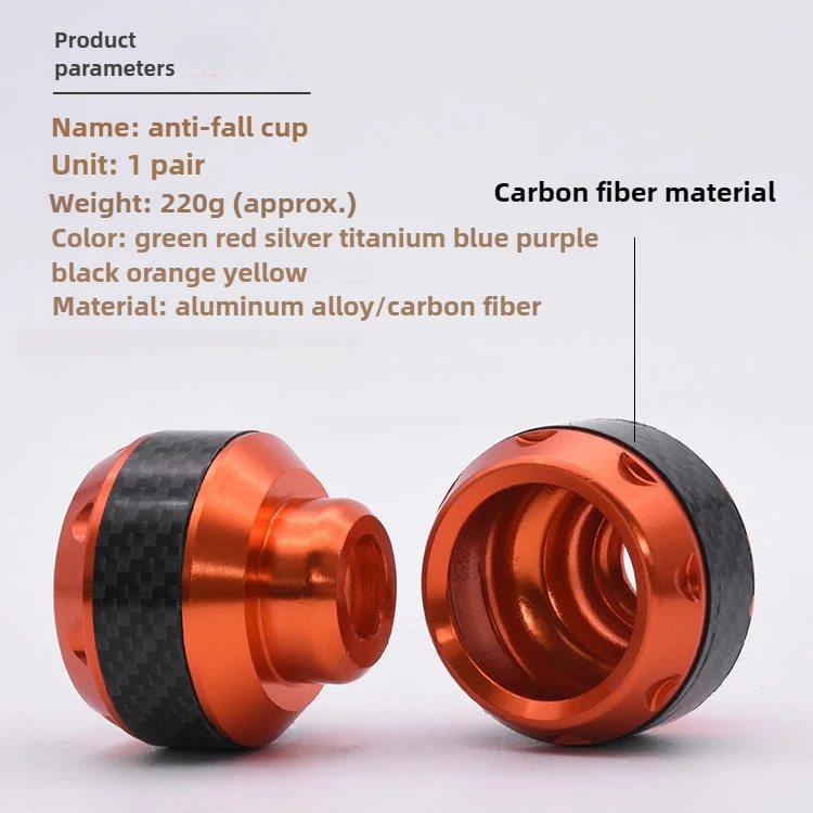 Motorcycle Wheel Protection 2Pcs Universal Crash Pad Protectors Alloy Motocross Falling Front Fork Slider Shock Absorption Cups