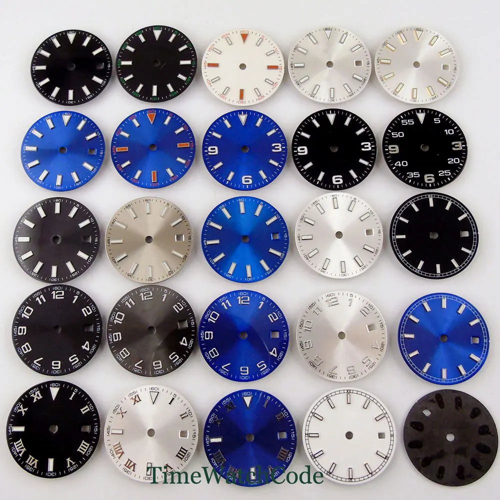 29mm Luminous Watch Dial Fit NH35A NH36A Miyota 8215 821A ETA 2824 2836 PT5000 DG 2813 3804 ST1612 2130 Watch Face Accessories