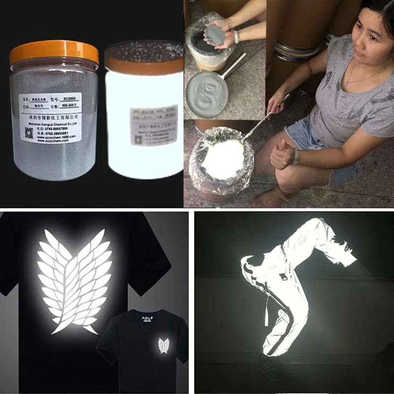 

1kg White/Gray Reflective Powder DIY Clothing Shoes Personality Graffiti Signage Coloring Metal Artwork Painting Pigment