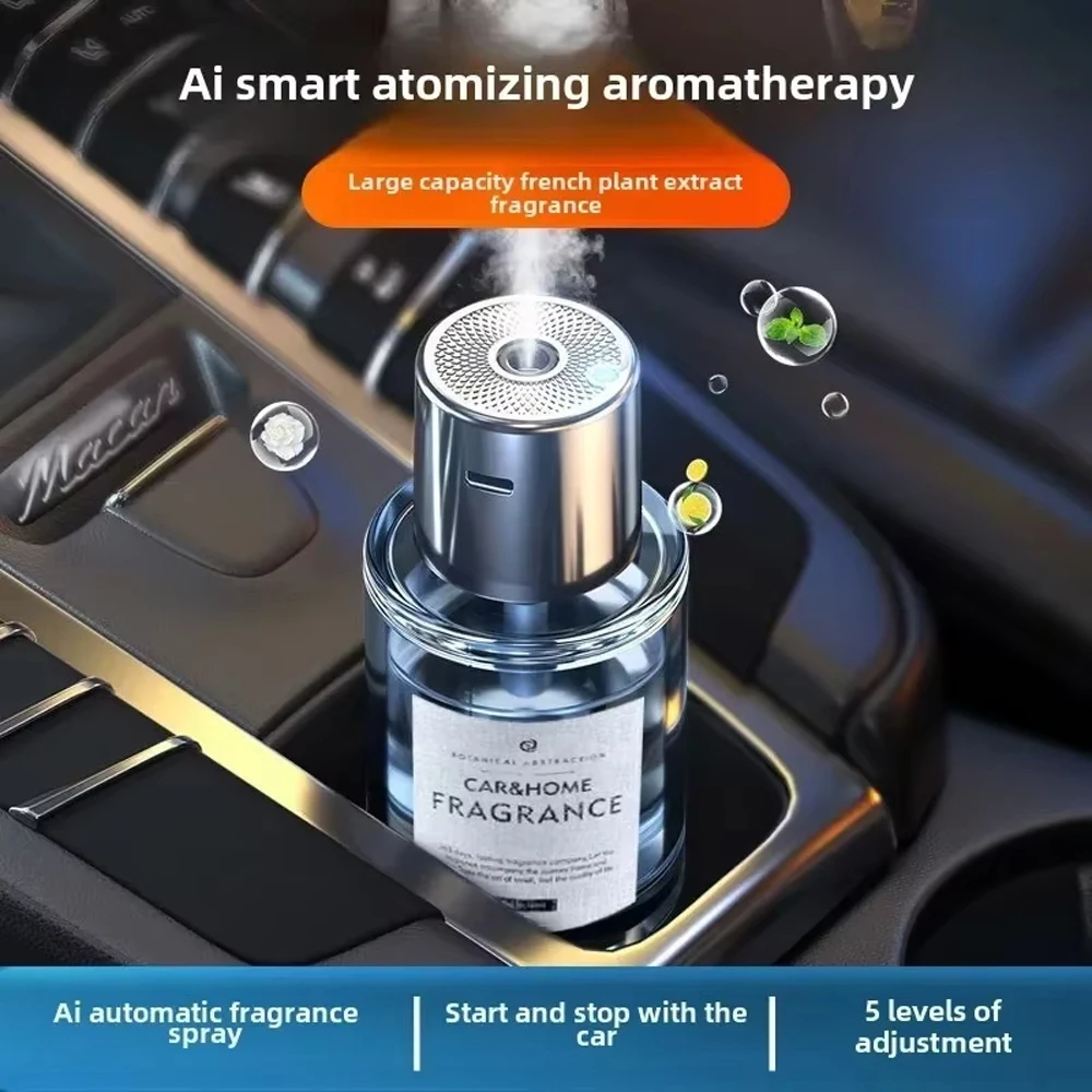 Smart Car Nano Aromatherapy Sprayer,160ml Perfume Container,Auto On/OffBaby-Mom Friendly,Healthy Plant Extracts for Vehicle 2