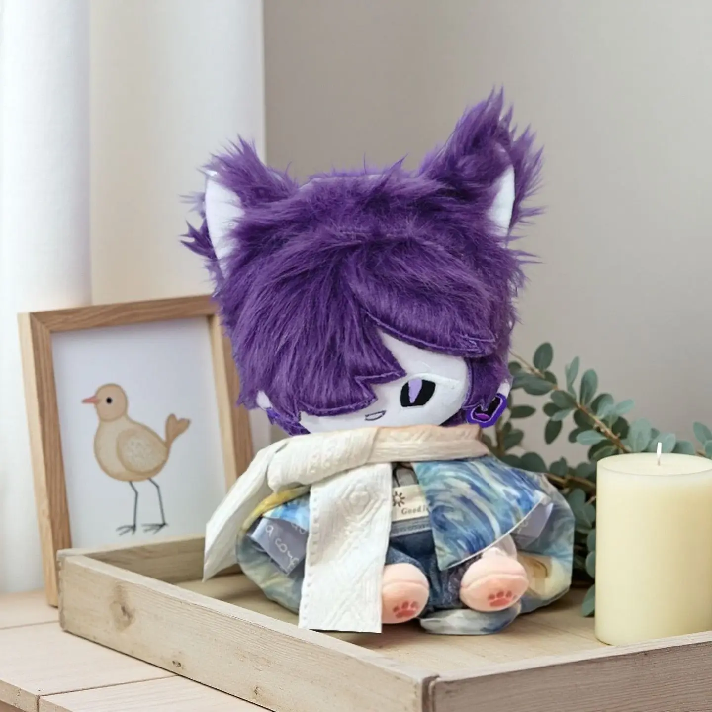 20cm Dress up Doll COS Cookie Run Kingdom Black Sapphire Cookies Cute Plush Doll Body Stuffed Toys Dolls Adult Kids Figures Gift - 4
