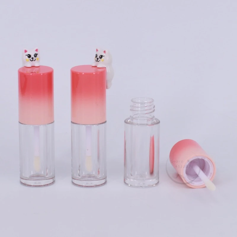 cartoon-kitty-cap-liquid-eyeshadow-tools-cosmetico-dot-pe-em-lip-stick-containers-lip-gloss-tubes-4ml-atacado-50pcs