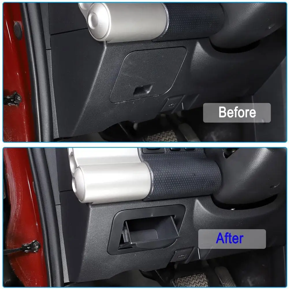 Toyota FJ Cruiser 2007-2021 용 퓨즈 보관함 내부 다기능 동전 컨테이너 보관 대시 트레이 자동차 액세서리