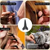 10pcs Hair Selecting Tools Metal Parting Ring Hair Sectioning Comb for Hair Braiding Weaving Curling Styling Extension Claw 3