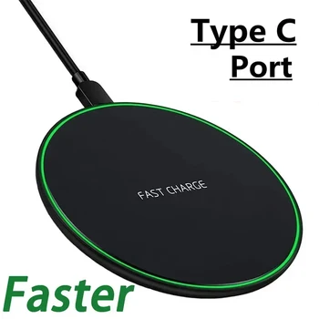 Wireless Charger Pad For iPhone 14 13 16 15 11Pro XS Max Induction Fast Wireless Charging Station For Samsung Xiaomi Huawei 1