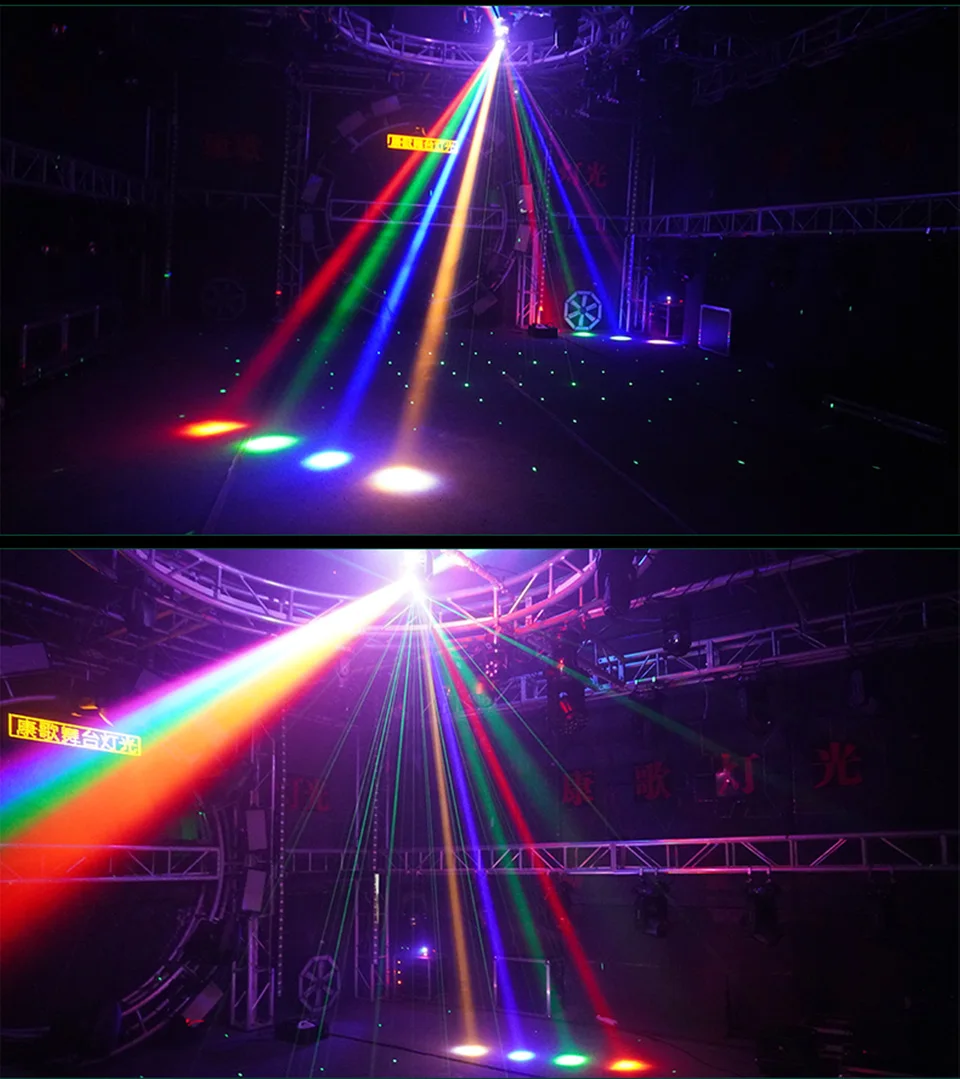 Moving Head Strobe Light 4in1 Moving Head Lights Rotate Effect for Stage Lightin
