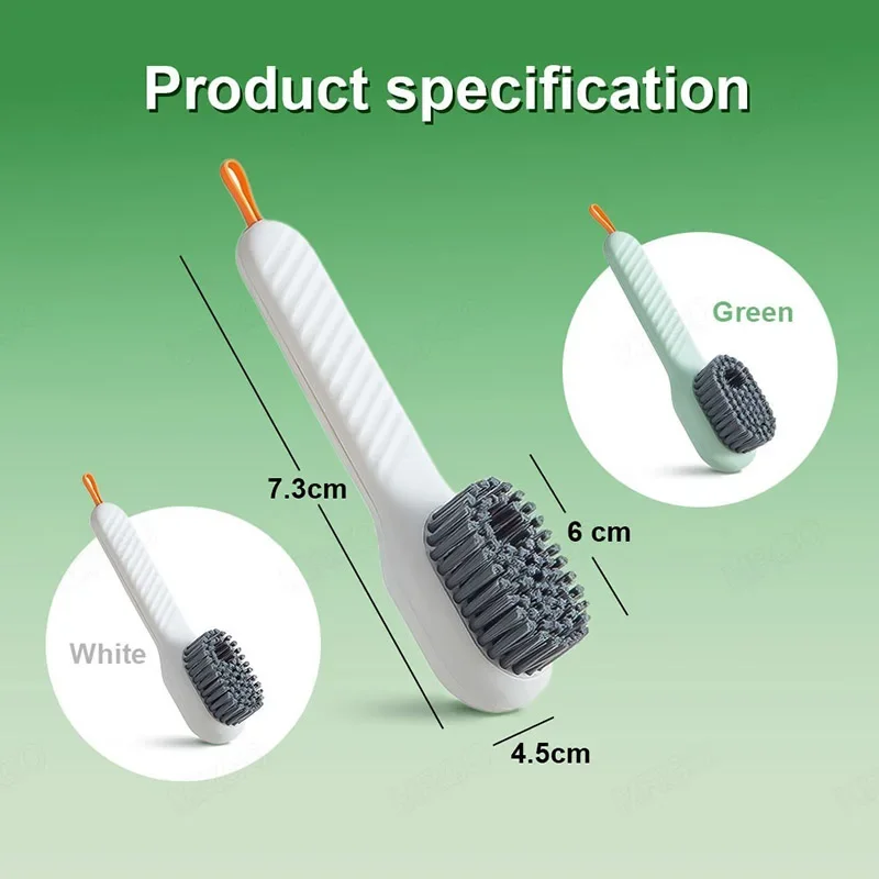 Shoe Cleaner Shoe Brush Shoe Cleaning Kit Laundry Brush Interior Cleaning Brush Cleaning Brush Bristled Liquid Shoe Brush Long Handle Shoe Clothing Board Clothes Brushes Household Cleaner Tools