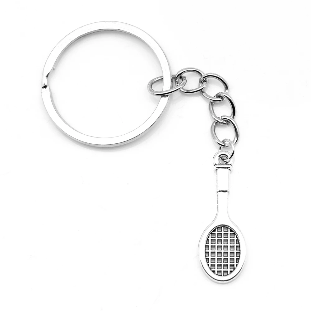 

1 Piece Badminton Racket Friends Keyring Design Jewelri 10x29mm