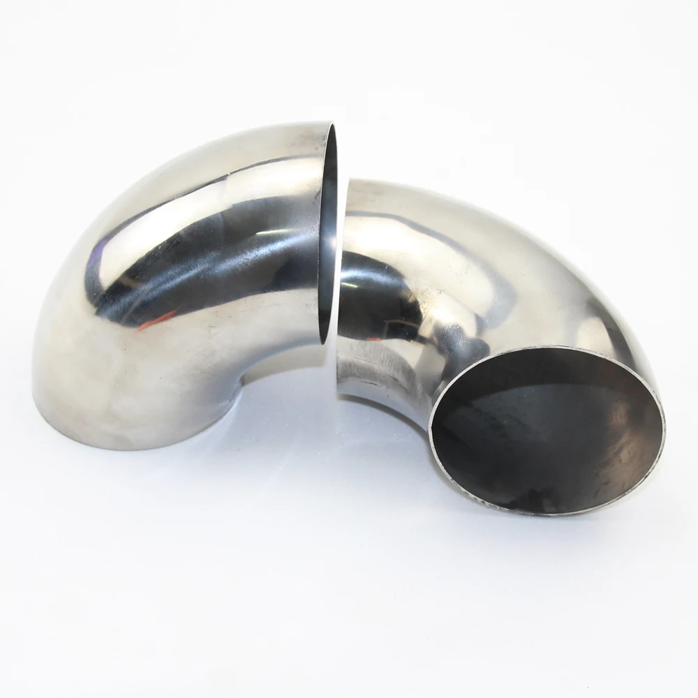 Car Exhaust Pipe Muffler Stainless Steel Elbow 90 degree Angle pipe to reduce diameter 1 PCS