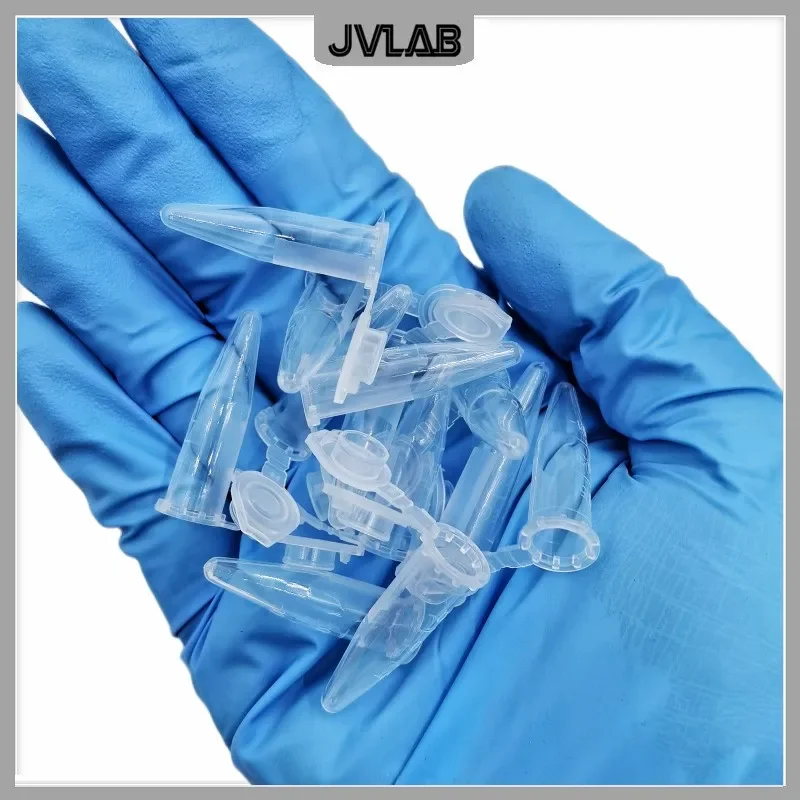 Microtubes Centrifuge Tube 0.5ml Lab Centrifugal Tube Colorful EP Bottom Tip PP Test Snap-cap 100/PK
