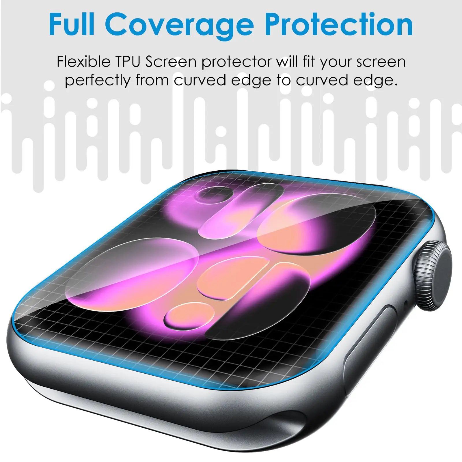 Premium TPU Screen Protector for Apple Watch – Soft, Anti-Scratch, HD Clear Cover (1-10 Pack)