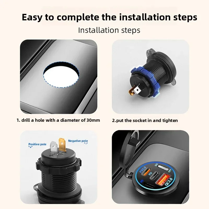 Car Charger Dual Socket PD3.0 QC3.0