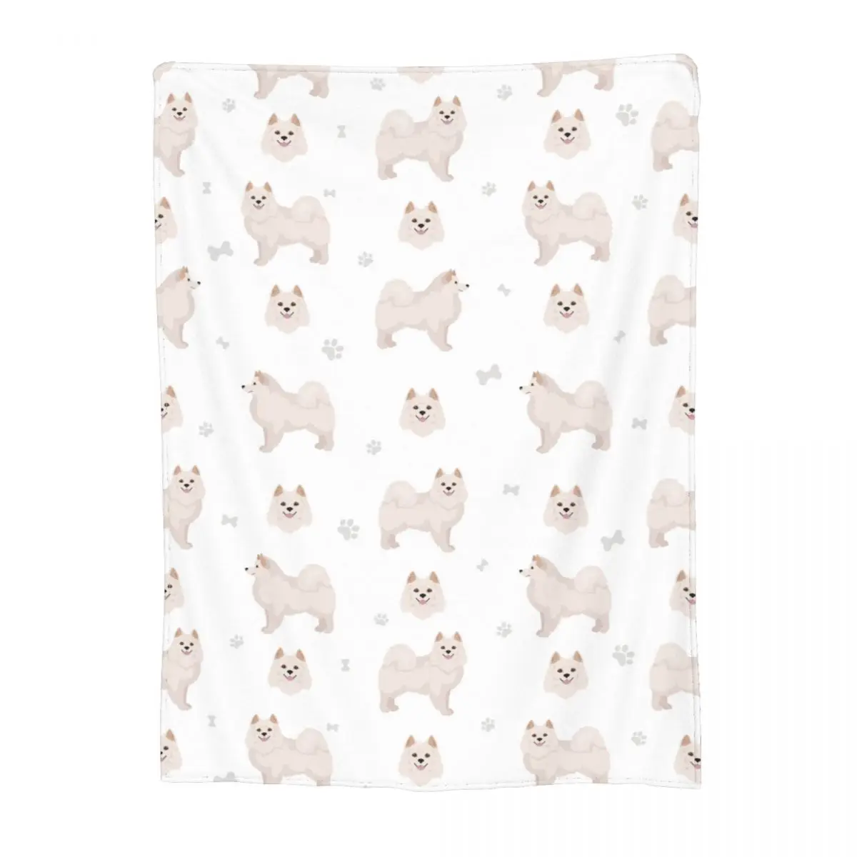 Comfort American Eskimo Dog Coperta Merch Sofa Coperta Decorativa Gettare Velluto Super Caldo Per I Viaggi