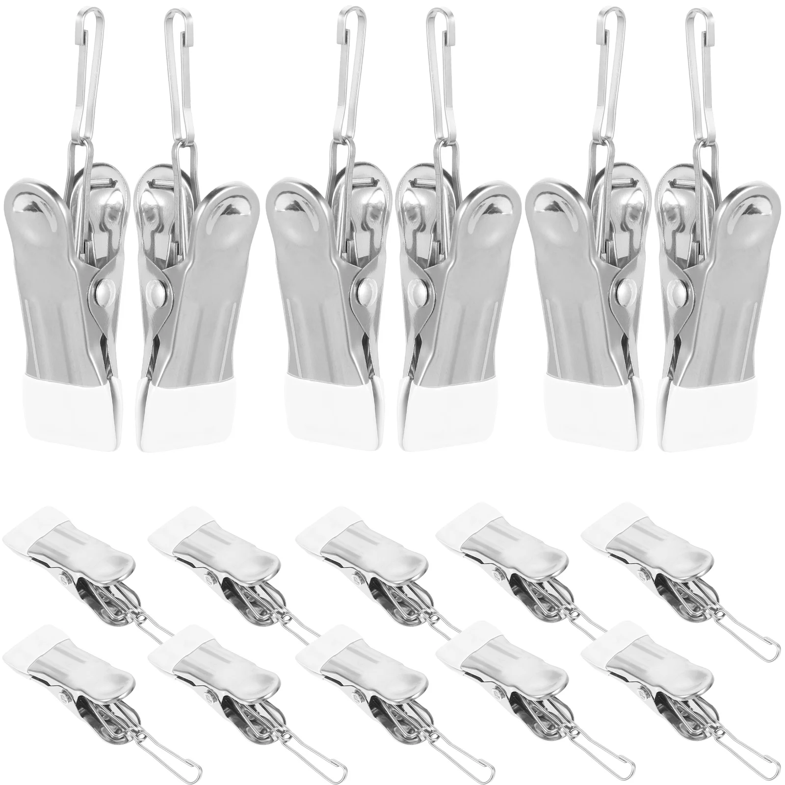 

Photo Clip Hanger Clothespin with Hanging Buckle Metal Hangers Non-slip Clothespins